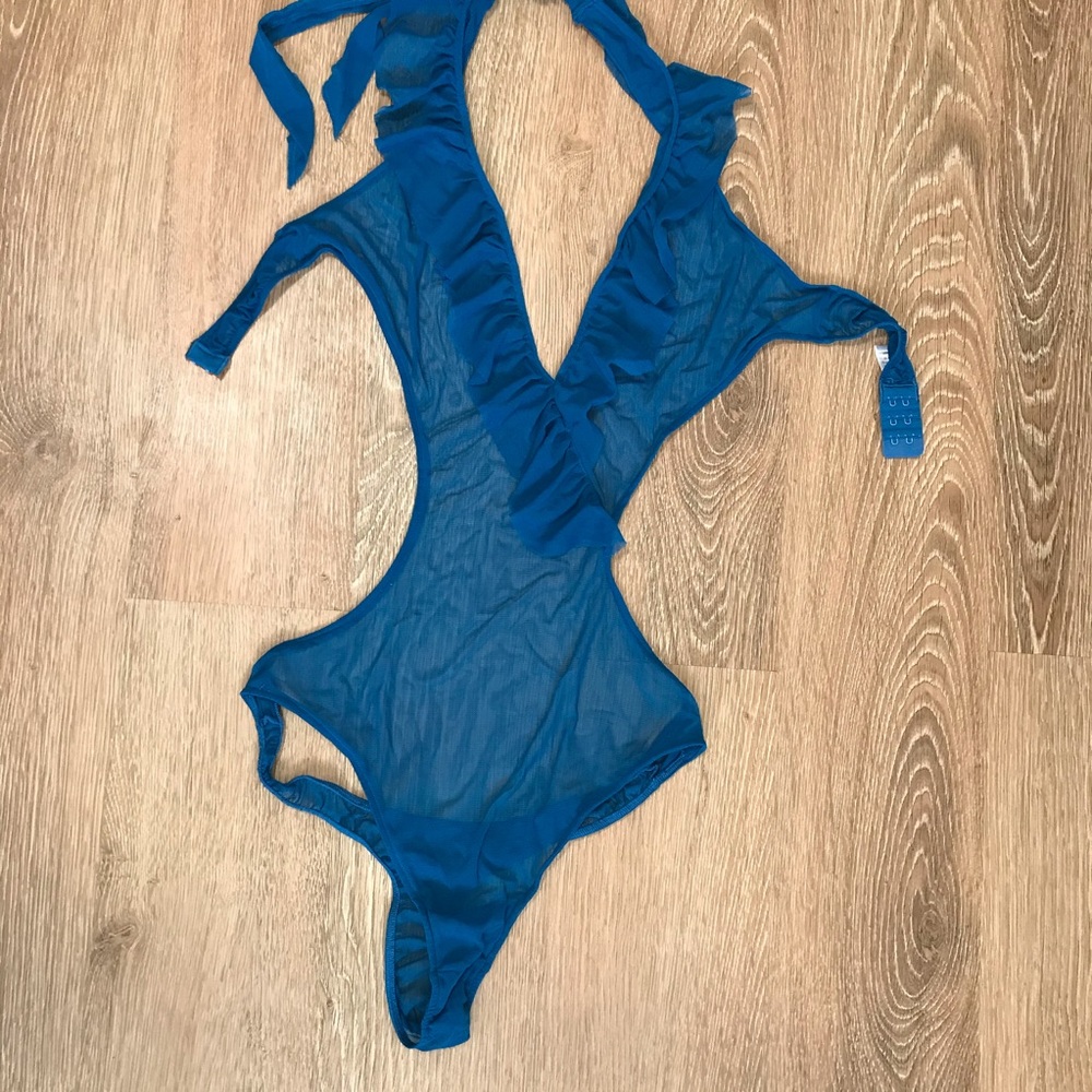 Sheer Halter Bodysuit